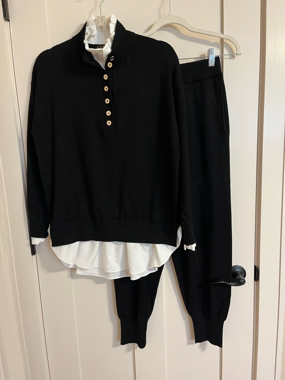 SSYS The Label. Black knit Poppy Set. Size XS. EUC.